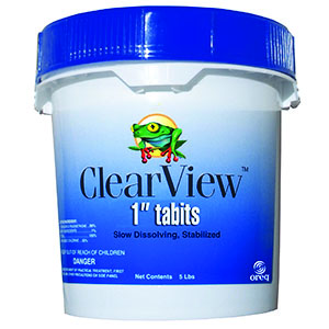 Clearview 1 inch Trichlor Tabits