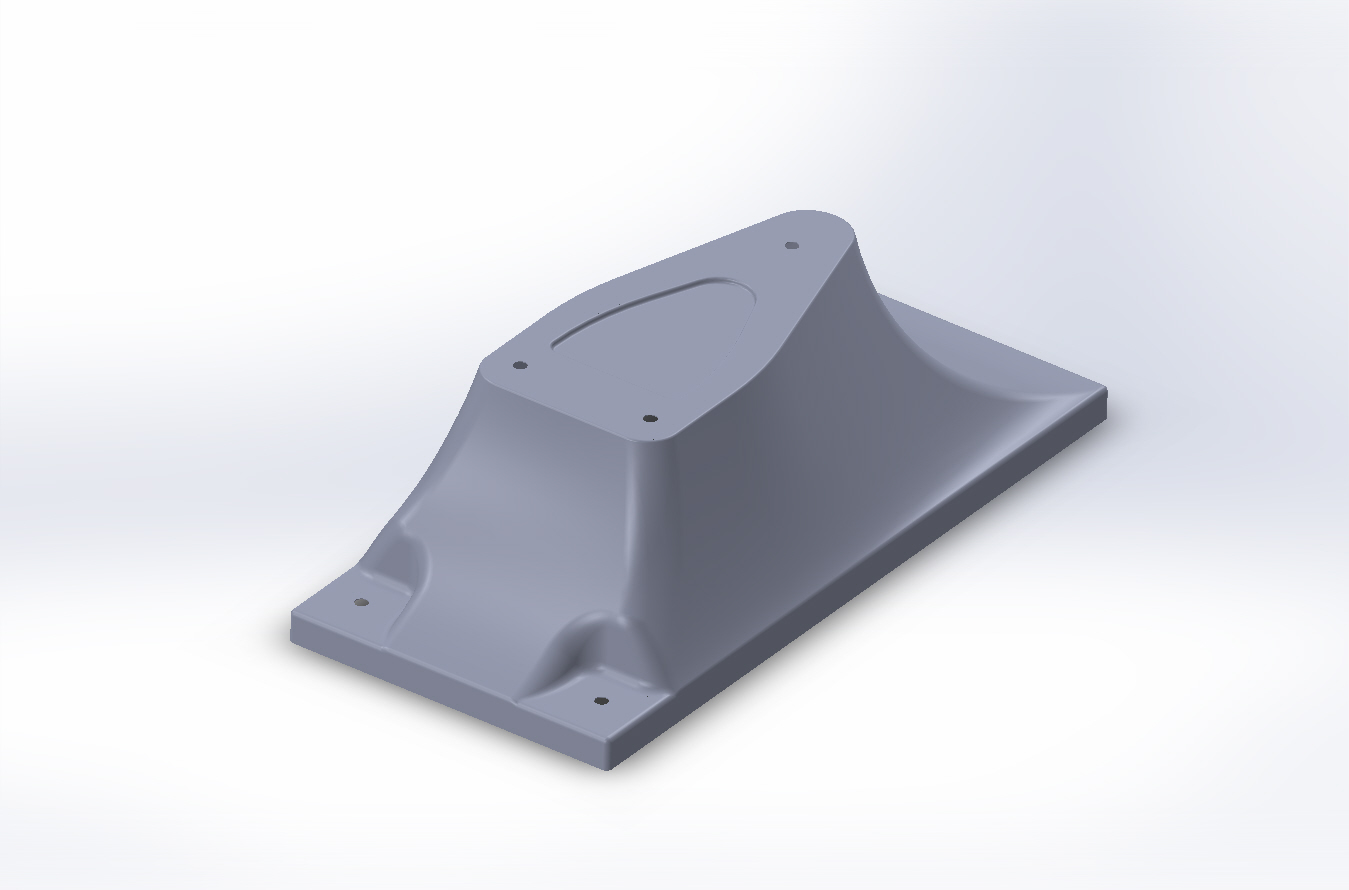 3 Bolt Base For 6' GX Board - Grey - With Jig