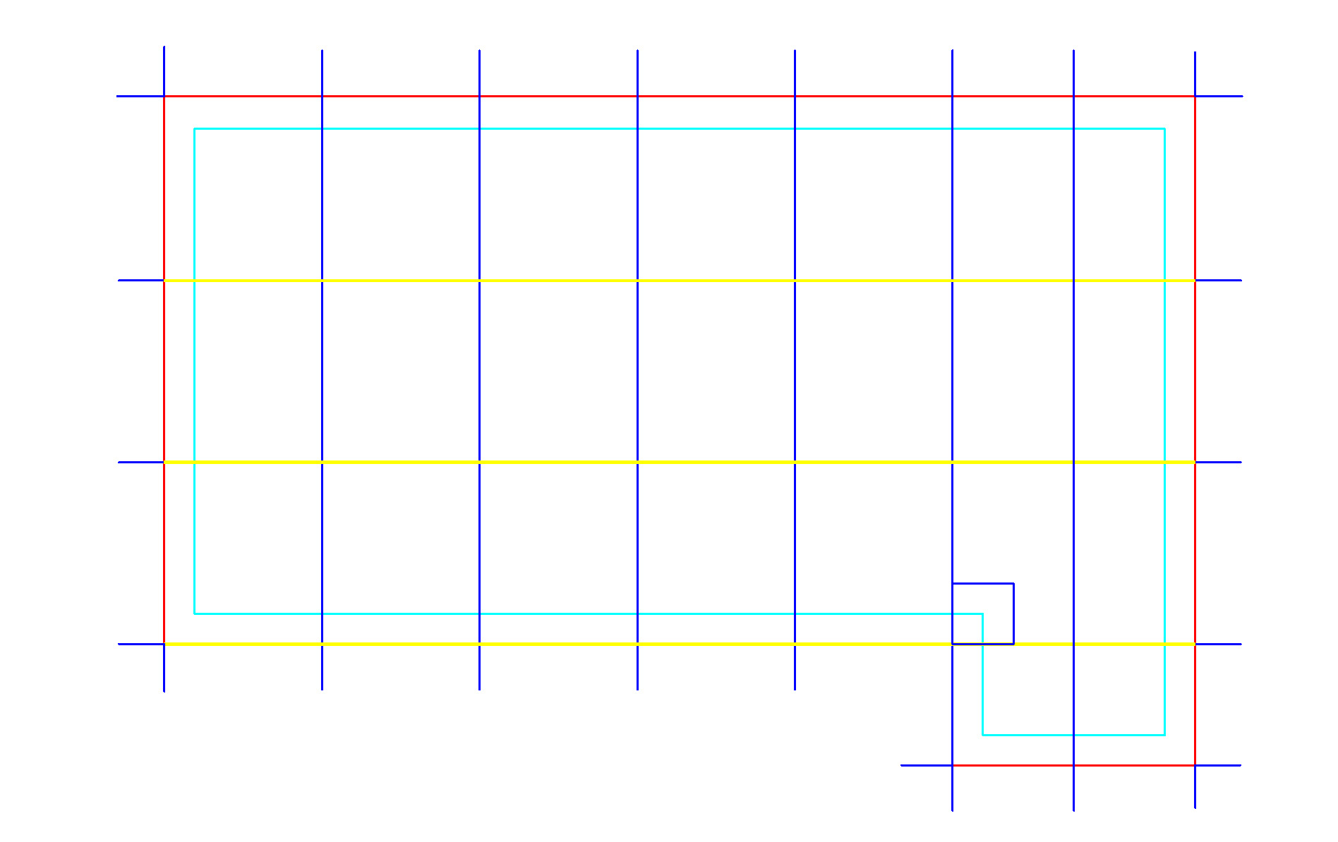 Grn Mesh 16X32 Rect Lss6Ft Flush