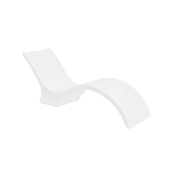 Ledge Lounger Chaise Deep White